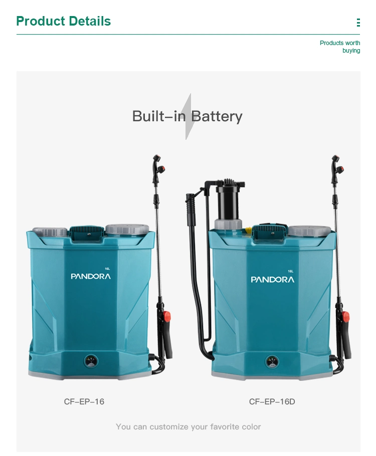 Pandora 16L Agricultural Knapsack Electric Sprayer 2in1